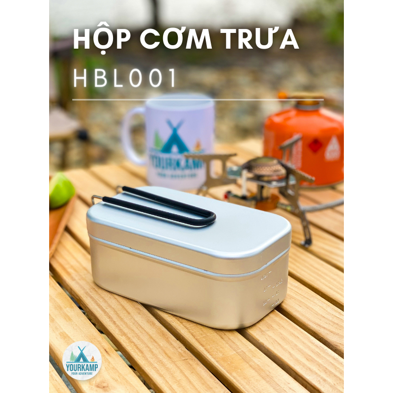 Hộp Cơm Nấu Ăn Dã Ngoại Đa Năng HikeMount Hợp Kim Nhôm Gọn Nhẹ 214Gr - Bảo Hành 1 Đổi 1 - YourKamp