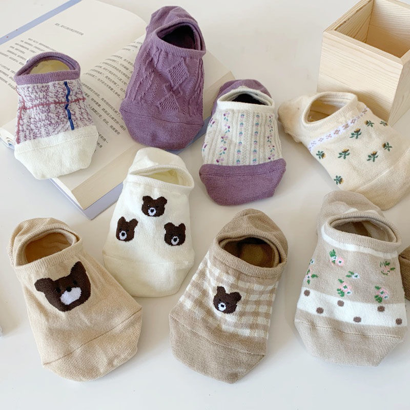 Tất Giày Lười Cổ Thấp, Vớ Xinh Cute