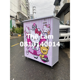 Tủ trẻ em 2 cánh 5 ngăn in hình kity