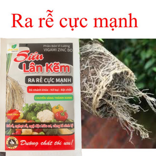 Phân Kích rễ gói 25g, Siêu lân kẽm, lân xanh, ra rễ mạnh, bật chồi, giải độc Chuyên Dùng Hoa Hồng, Cây Ăn Quả, Rau Màu