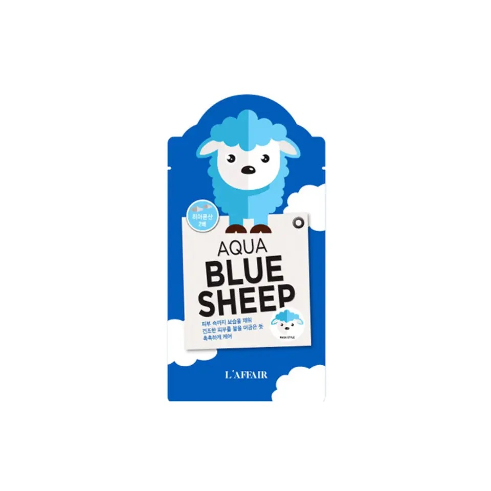 Mặt Nạ Dưỡng Ẩm, Cấp Nước Dành Cho Mọi Loại Da Rainbow L’affair Aqua Blue Sheep Mask 25ml