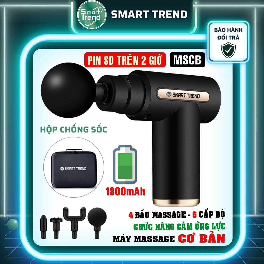 Máy massage cầm tay - máy massage cổ vai gáy 4 đầu 6 chế độ - bachhoahoahong