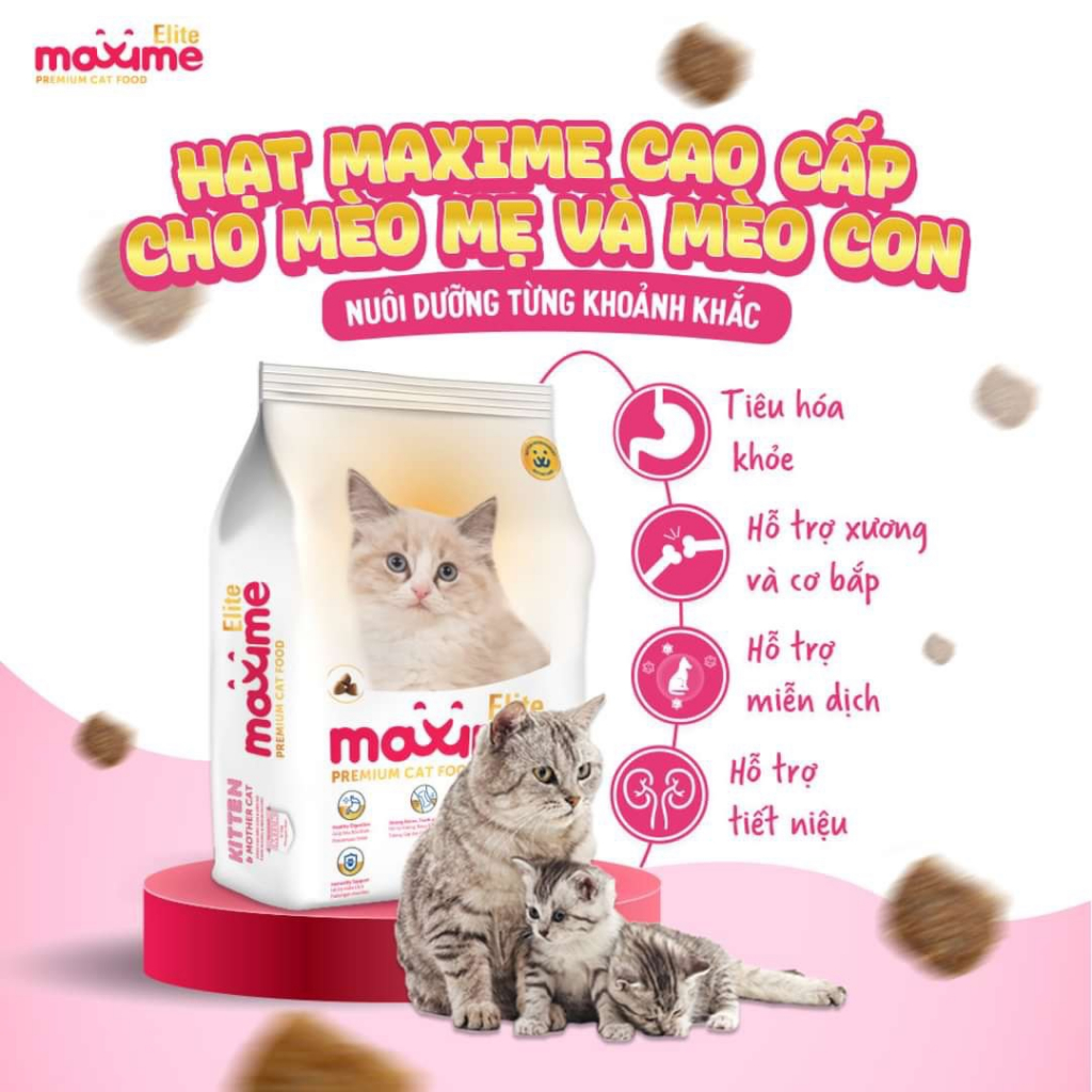Hạt Maxime Elite cao cấp cho mèo gói 1kg