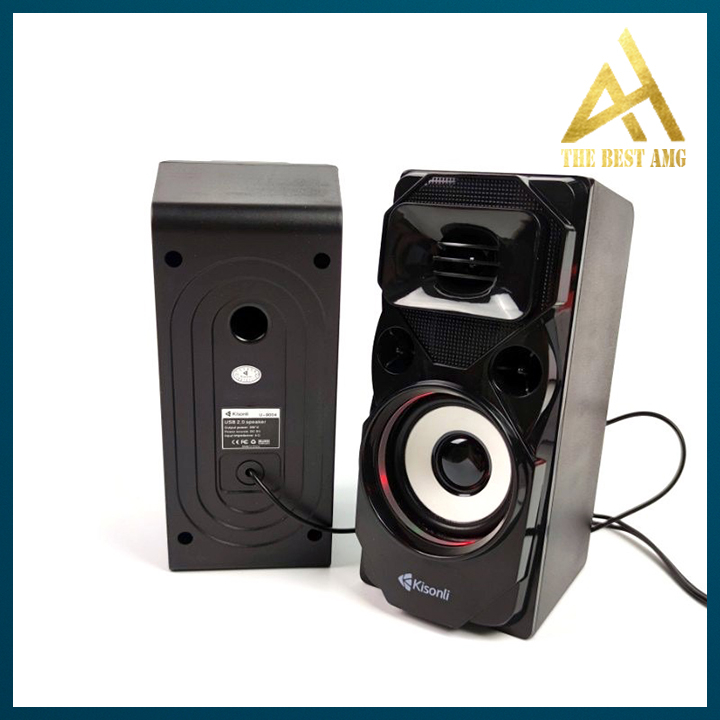 Loa Máy Tính Để Bàn Có Dây Led Rgb 2.0 Kisonli U9004 - Loa Vi Tính PC Laptop Âm Thanh Cực Mạnh Bass Siêu Trầm