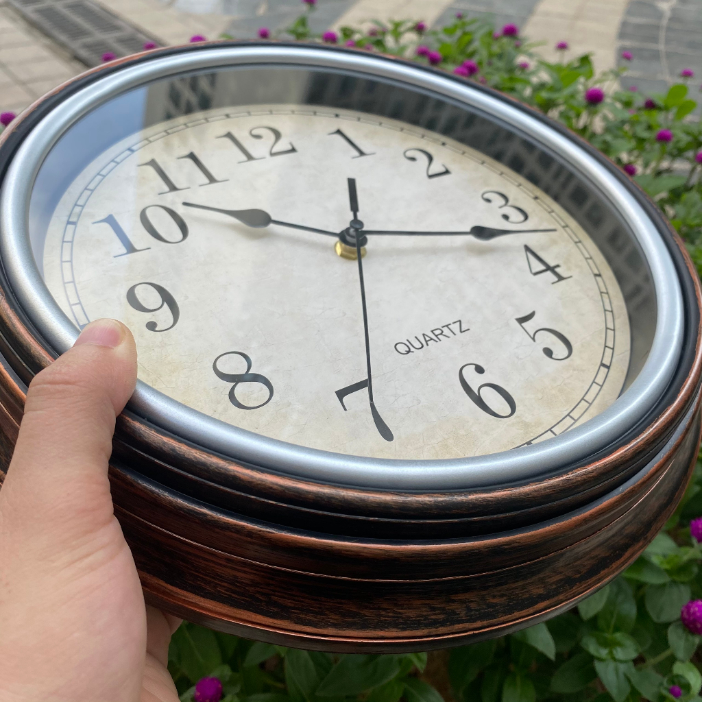 Đồng Hồ Treo Tường Decor Trang Trí Phòng Khách Kim Phong Cách Cổ Điển T05 - Đồng Hồ Treo Tường LINH DECOR