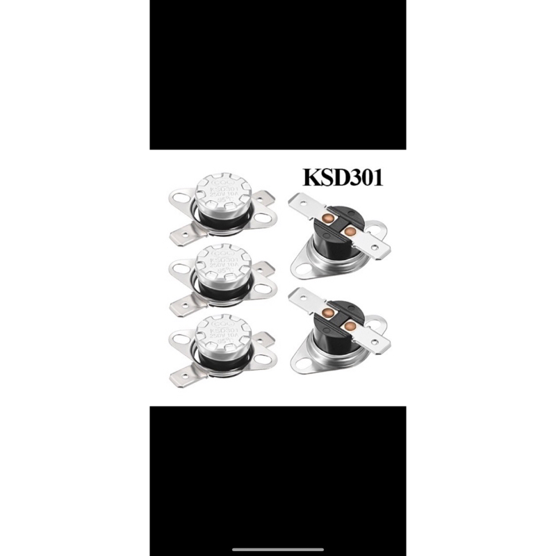 Relay nhiệt KSD301 tuỳ chọn nhiệt thường đóng 10A 250V từ 65
