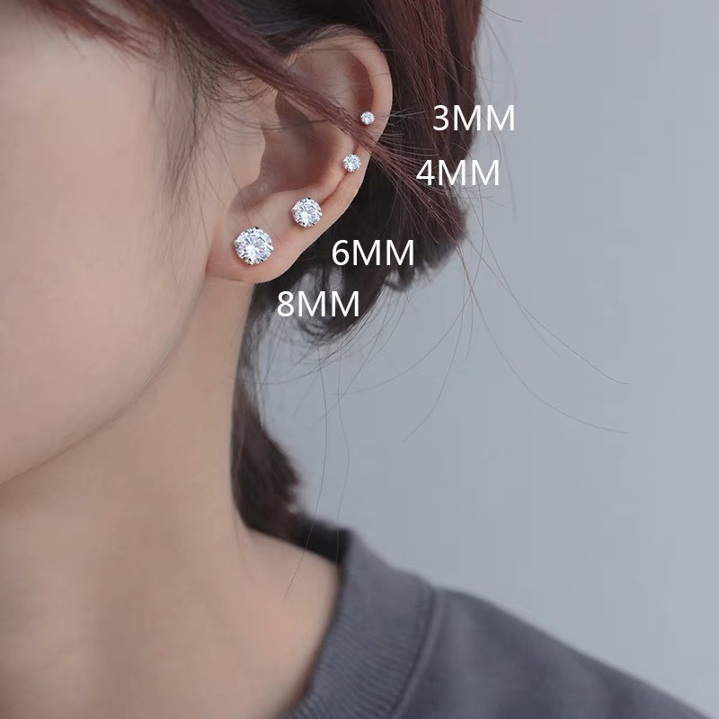 Bông tai - khuyên tai cá tính đẹp, chất liệu thép titan 100% không gỉ unisex phù hợp cho nam và nữ BEAR18 -BT103