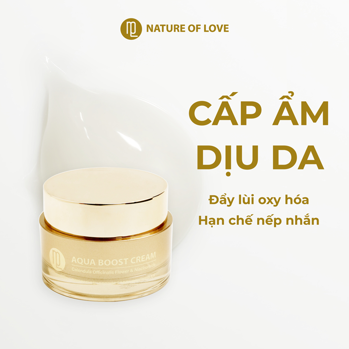 Kem dưỡng cấp ẩm ngậm nước ngừa lão hoá NOL Aqua Boost Cream 50ml