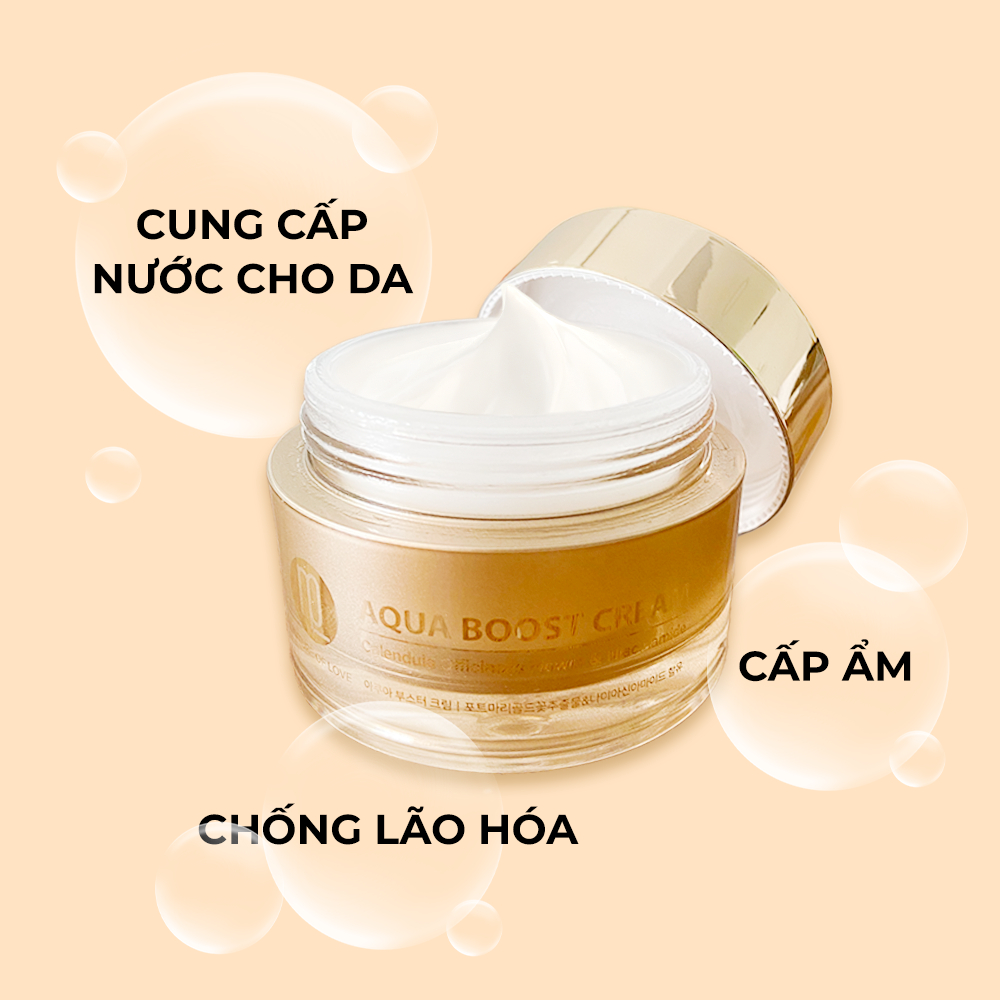 Kem dưỡng cấp ẩm ngậm nước ngừa lão hoá NOL Aqua Boost Cream 50ml