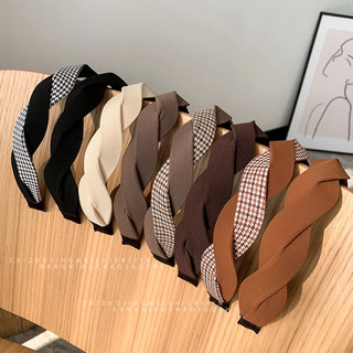 Băng đô/ bờm cài tóc bằng vải kaki phong cách hàn quốc thanh lịch đơn giản