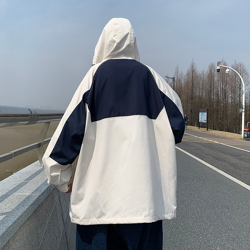 Áo khoác gió nam nữ 2 lớp học sinh from rộng kiểu giáng unisex phối thân 2 màu siêu hót camping wat hót trend 2023