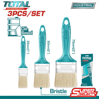 Bộ 3 cây cọ sơn dầu bãng vuông total tht8450301