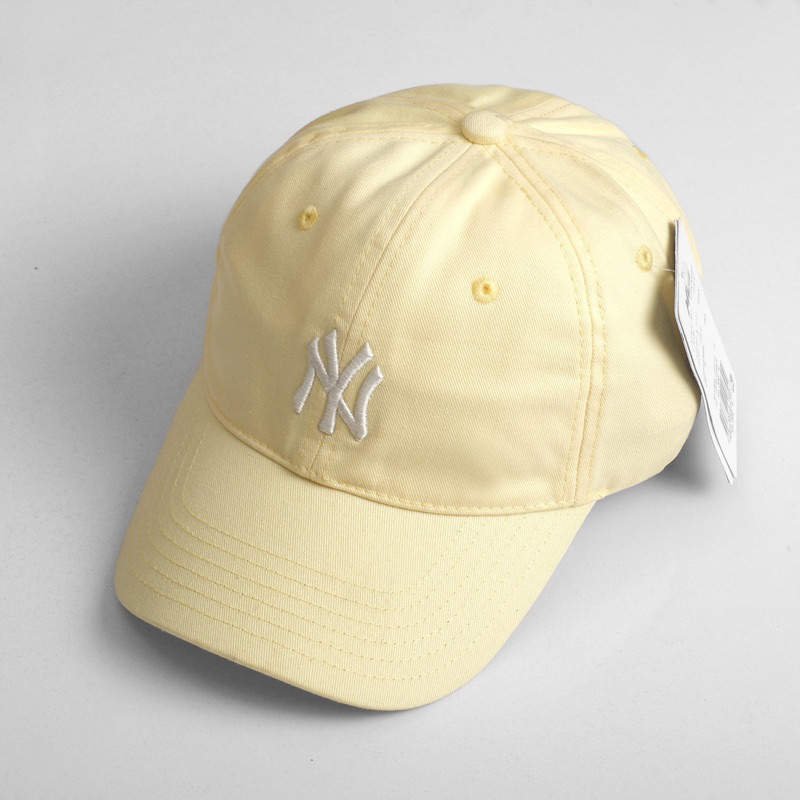 Mũ lưỡi trai Unisex MLB chất liệu vải Kaki logo NY ,nón lưỡi trai Hàn Quốc