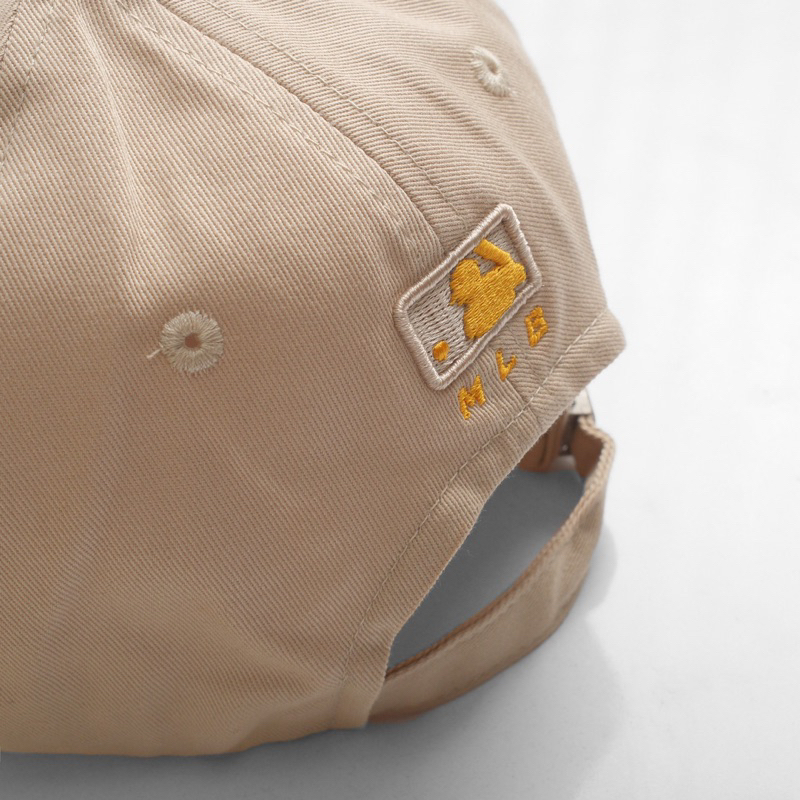 Mũ lưỡi trai Unisex MLB chất liệu vải Kaki logo NY ,nón lưỡi trai Hàn Quốc