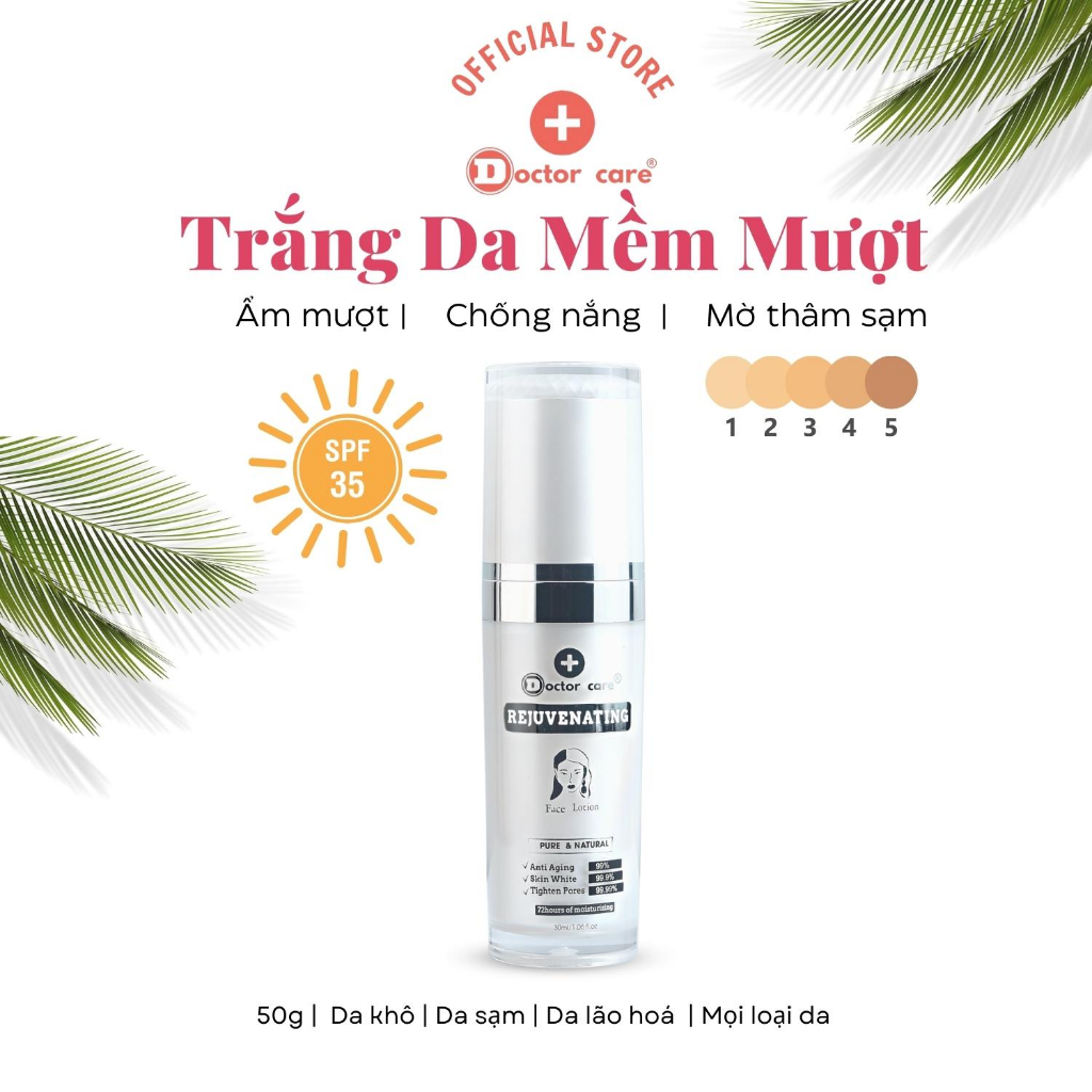 Kem dưỡng trắng nâng cơ Săn Chắc Da Doctor Care phục hồi dưỡng ẩm 72 giờ SPF 35 PA+++