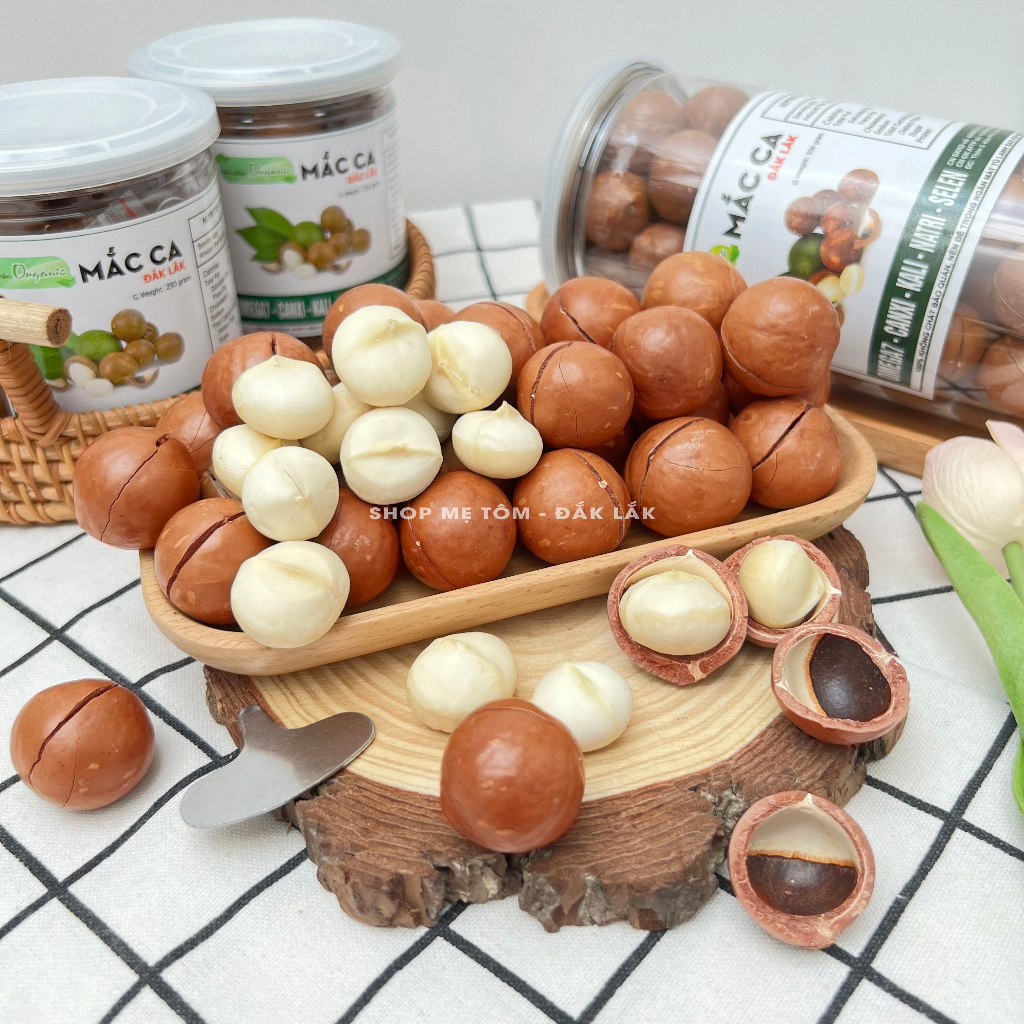 500GRAM MACCA ĐĂKLĂK SIZE TRUNG 2.3CM - 2.8CM CHUẨN GIÒN SẤY ĂN LIỀN