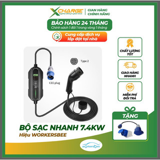Siêu giảm giá tháng sinh nhật 2 năm kinh doanh bộ sạc, bộ sạc ô tô điện workersbee 32a có lựa chọn tiếp địa + quà tặng