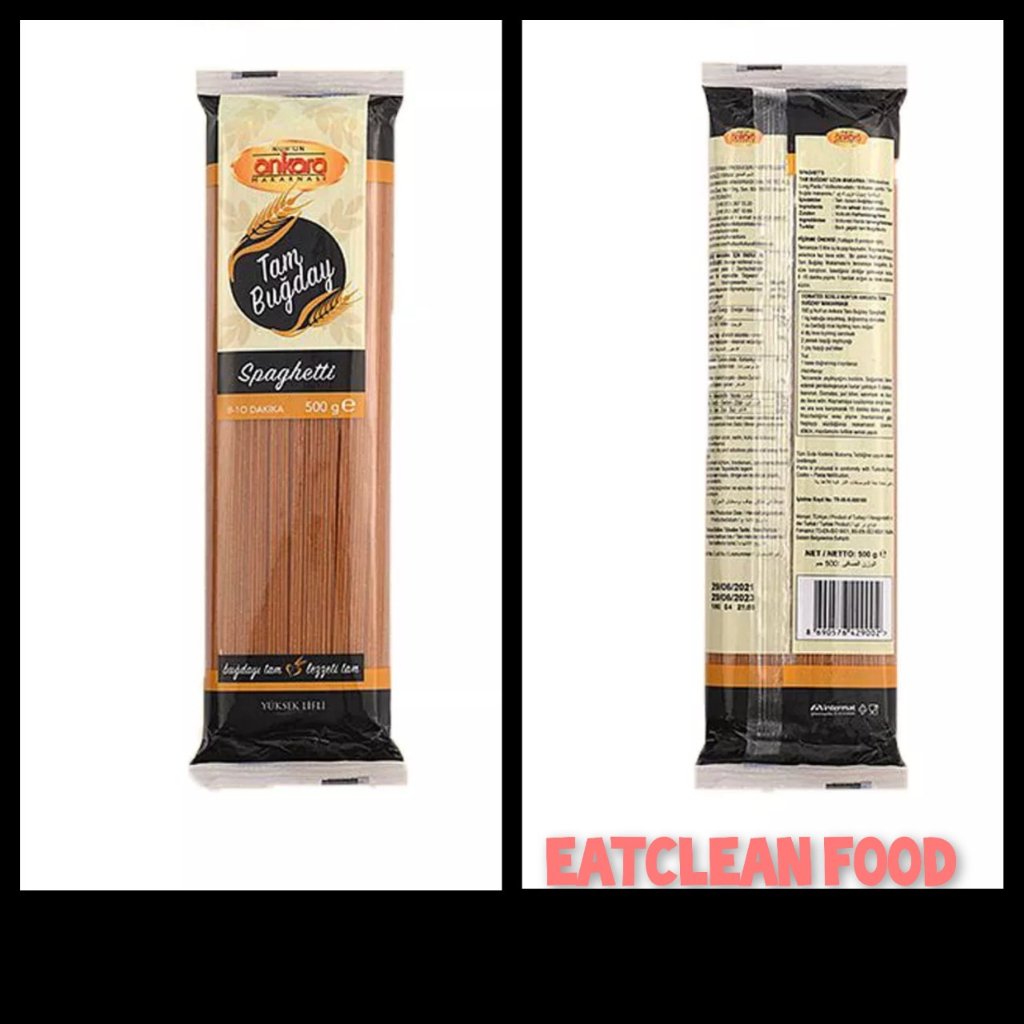 Mỳ ý spaghetti nguyên cám giàu chất dinh dưỡng tốt cho sức khỏe nhập khẩu Thỗ Nhĩ Kỳ