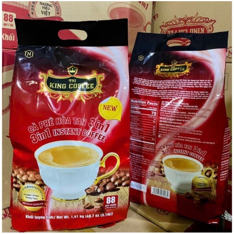 Cà phê hòa tan 3in1 túi 88gói x 16garm
