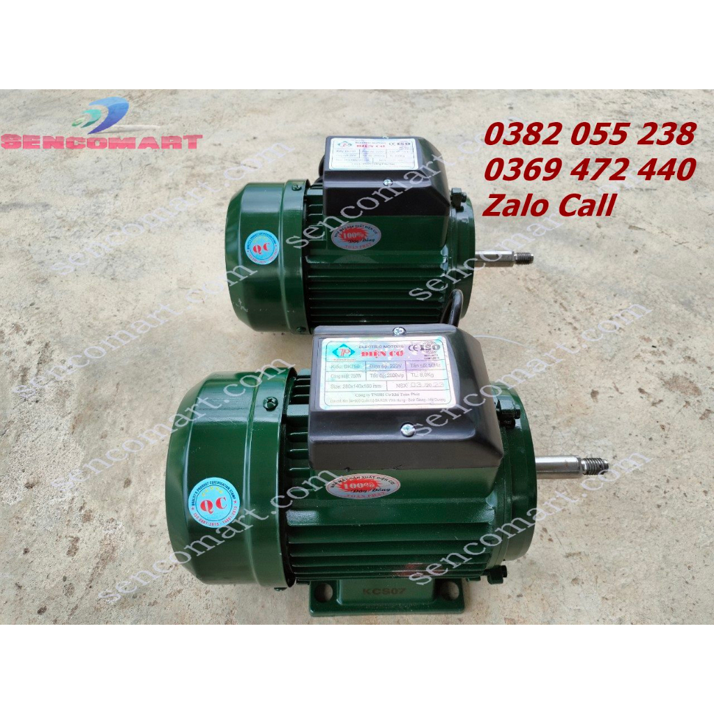 Motor điện 220v 750w vòng quay 2900v/p lõi đồng
