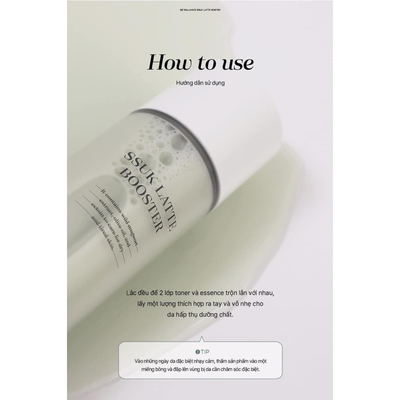 Nước thần Bebalance - Ssuk Latte Booster 120ml