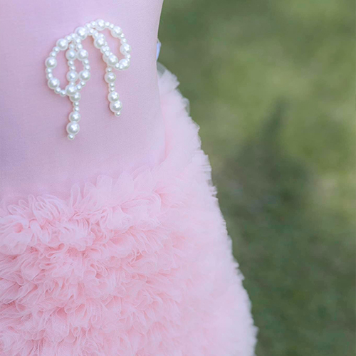 Đầm công chúa bé gái mầu hồng váy bé gái váy dự tiệc sinh nhật