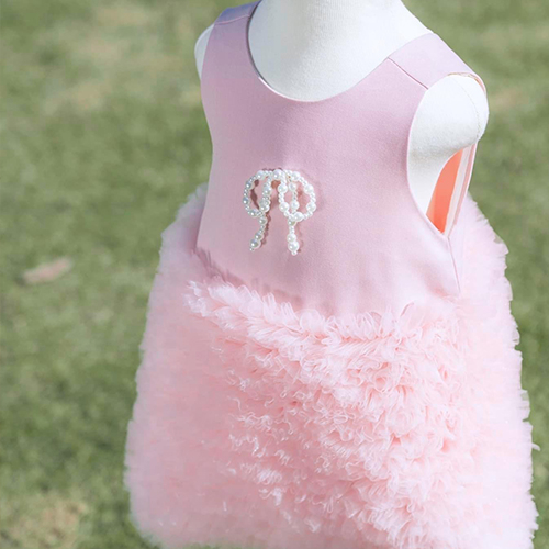 Đầm công chúa bé gái mầu hồng váy bé gái váy dự tiệc sinh nhật