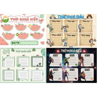 Thời Khóa Biểu Dễ Thương