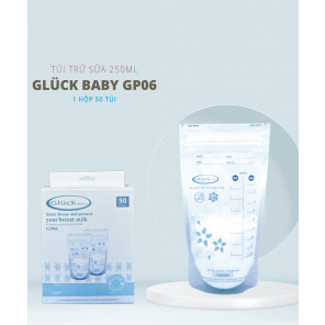Túi trữ sữa Gluck Baby GP06, túi đựng sữa mẹ dung tích 250ml hộp 50 túi