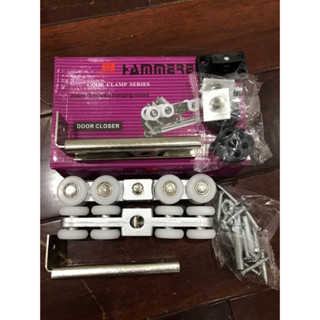 Bánh Xe Treo Con Trượt Cửa Lùa 4 bánh và 8 bánh (hộp tím)