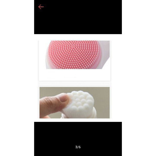 Cọ rửa mặt 2 đầu silicone massage mềm mại