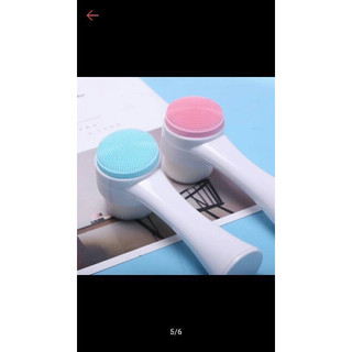 Cọ rửa mặt 2 đầu silicone massage mềm mại
