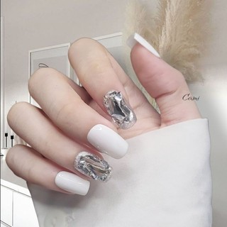 Nailbox- móng giả móng úp ngắn đính đá full