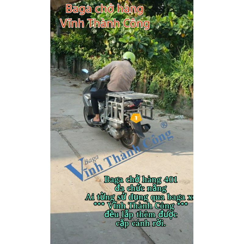 Baga chở hàng có 2 bên cánh 401   Baga Vĩnh Thành Công.