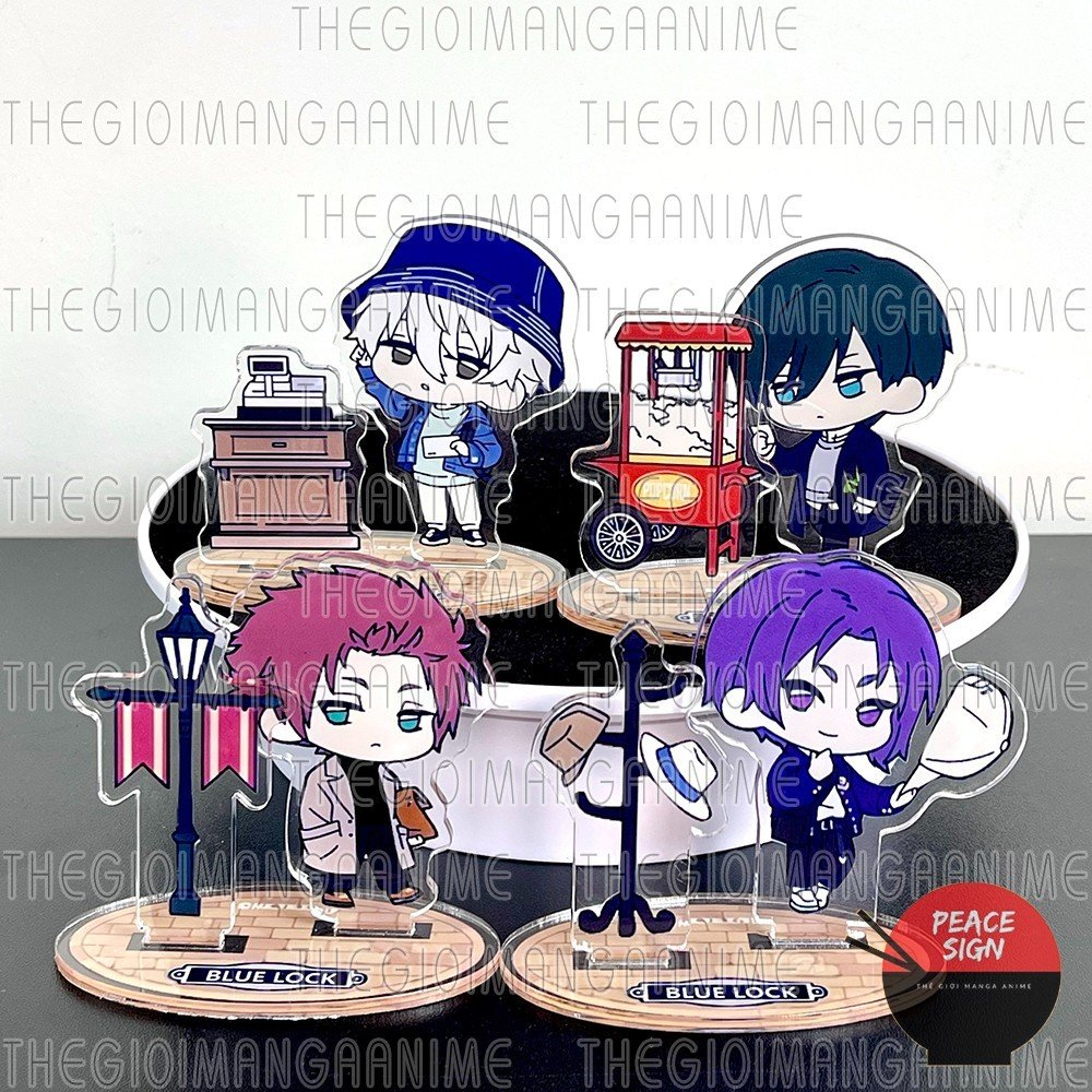 (2 Mảnh) Mô hình BLUE LOCK ver ĐI DẠO standee mini 8CM acrylic anime mica chibi trang trí