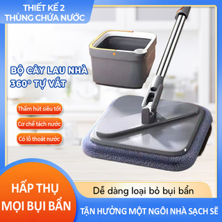 Bộ cây lau nhà 360 độ tự vắt thông minh