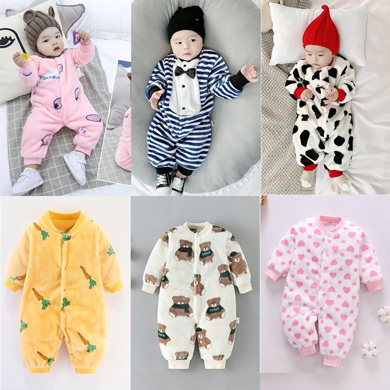 Body Liền Thân Nỉ Nhung cao cấp cho bé Trai bé Gái Hàng Quảng Châu xuất Hàn SLN01