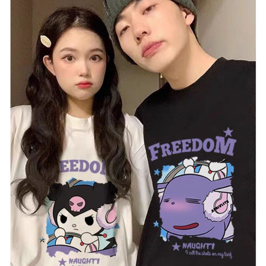 Áo Thun Nam Nữ Form Rộng Tay Lỡ Unisex Áo Phông Couple Cổ Tròn Basic Tee Overisze Cặp Đôi Yêu CD5 mới trend hè 2023