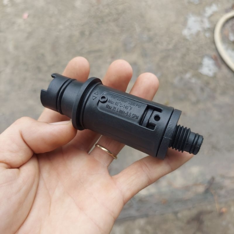Đầu béc mỏ vịt, béc súng mỏ vịt máy rửa xe áp lực cao d1062 - 2 loại ren trong 14mm và ren ngoài 15mm