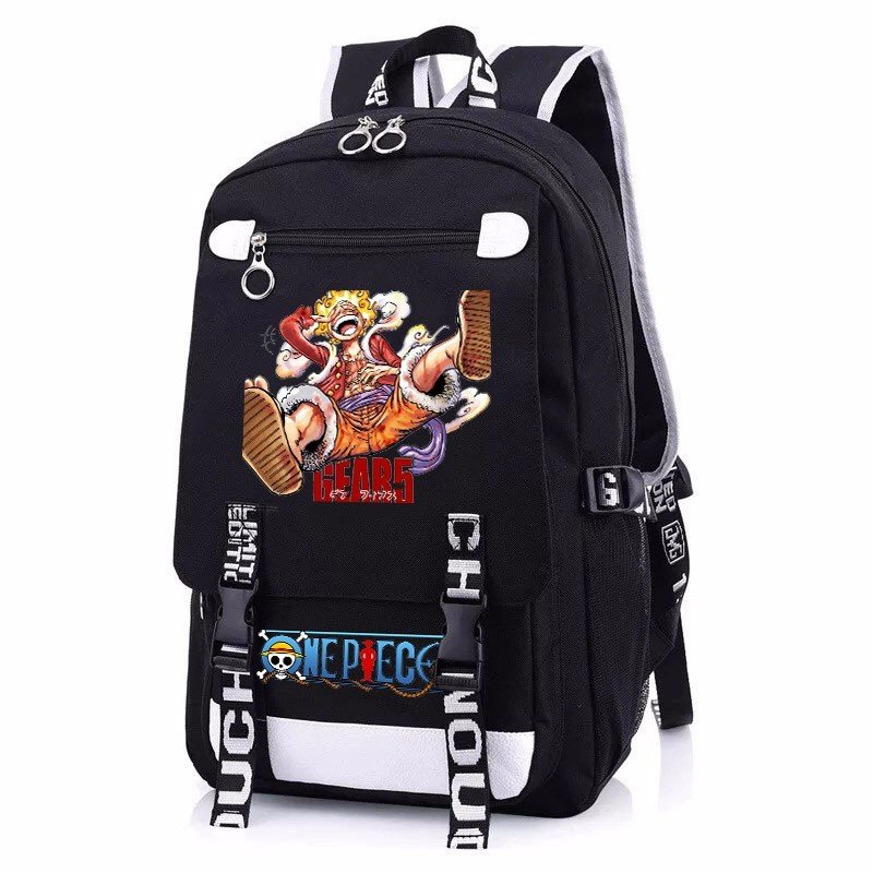 Balo nam nữ in hình ONE PIECE Đảo Hải Tặc LUFFY GEAR 5 anime cặp sách đi học tiện lợi thời trang