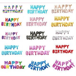 Bộ Bóng chữ Happy Birthday, bóng nhôm chữ sinh nhật HPBD, Bóng phao chữ HPBD treo mừng sinh nhật
