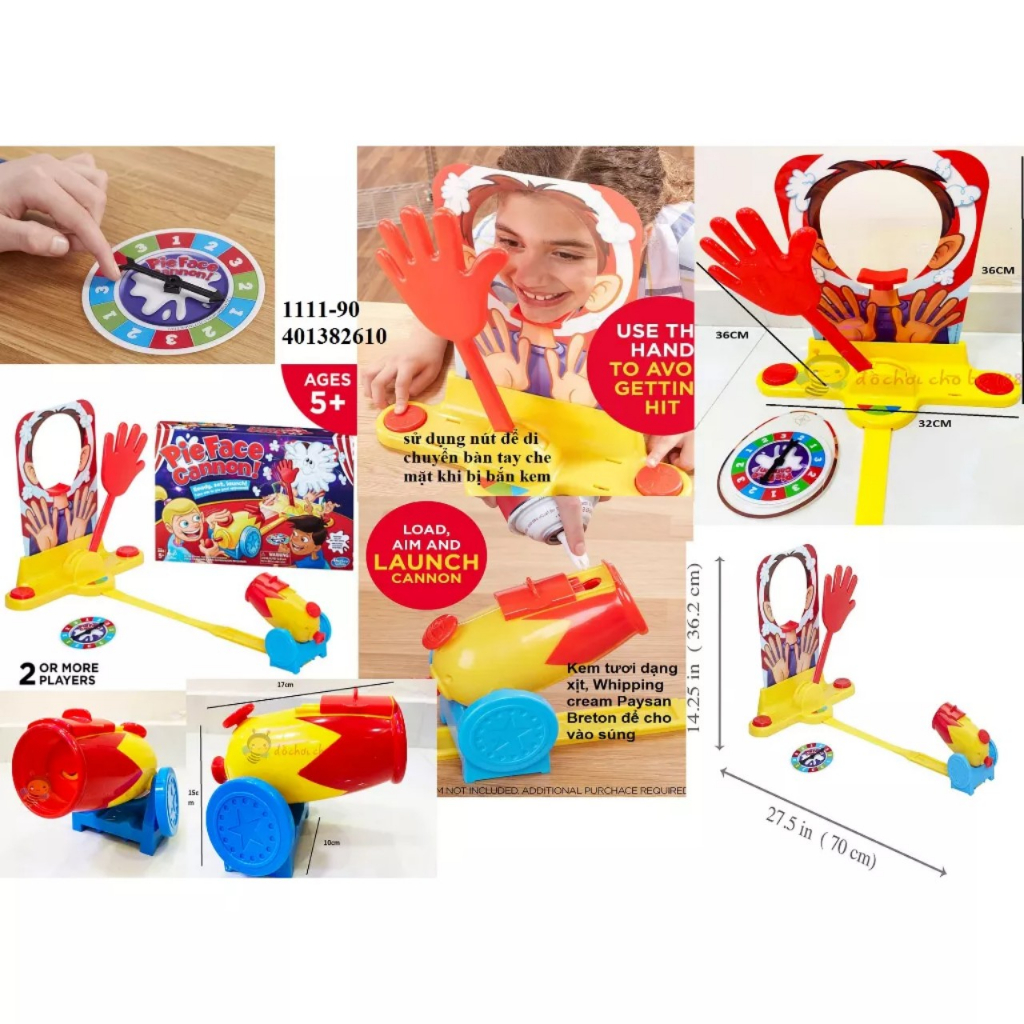 Đồ chơi đập bánh vào mặt pie face