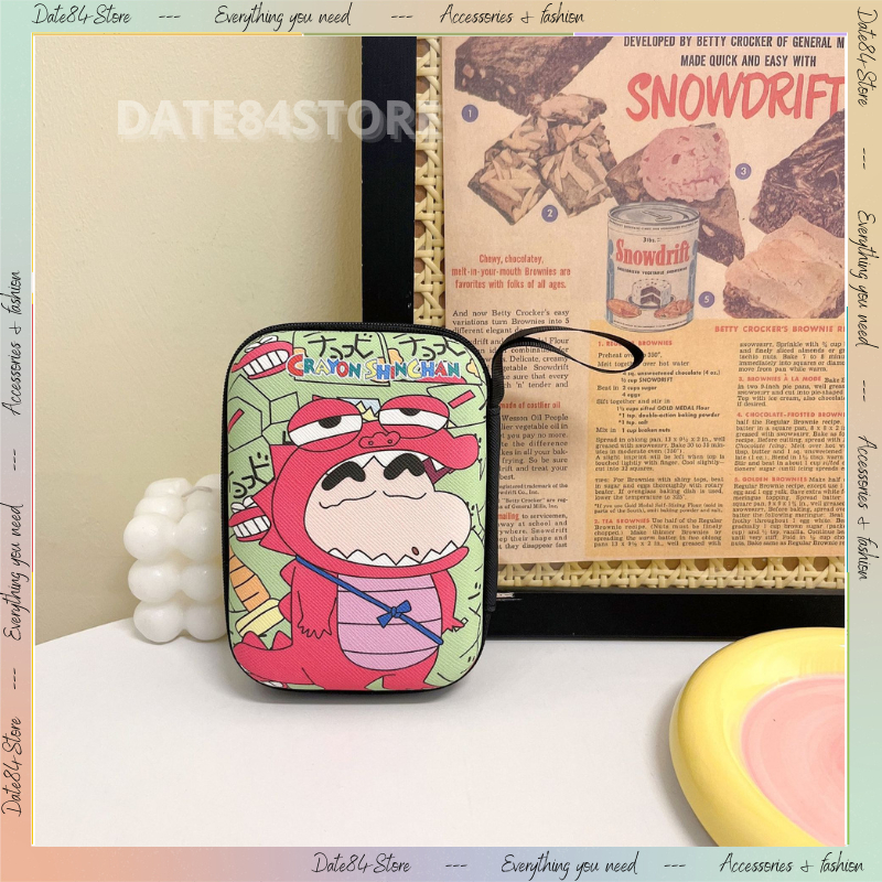 Bóp Ví đựng dây cáp sạc tai nghe sạc dự phòng họa tiết hoạt hình Date84store