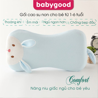 Gối cao su non cho bé ngủ ngon. Gối chống bẹp đầu cao cấp. Gối dành cho bé từ 1 tuổi đến 4 tuổi. Gối thoáng khí.