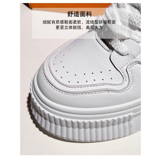 (SẴN ĐEN 35, TRẮNG 35) Giày thể thao thời trang độn đế 8cm