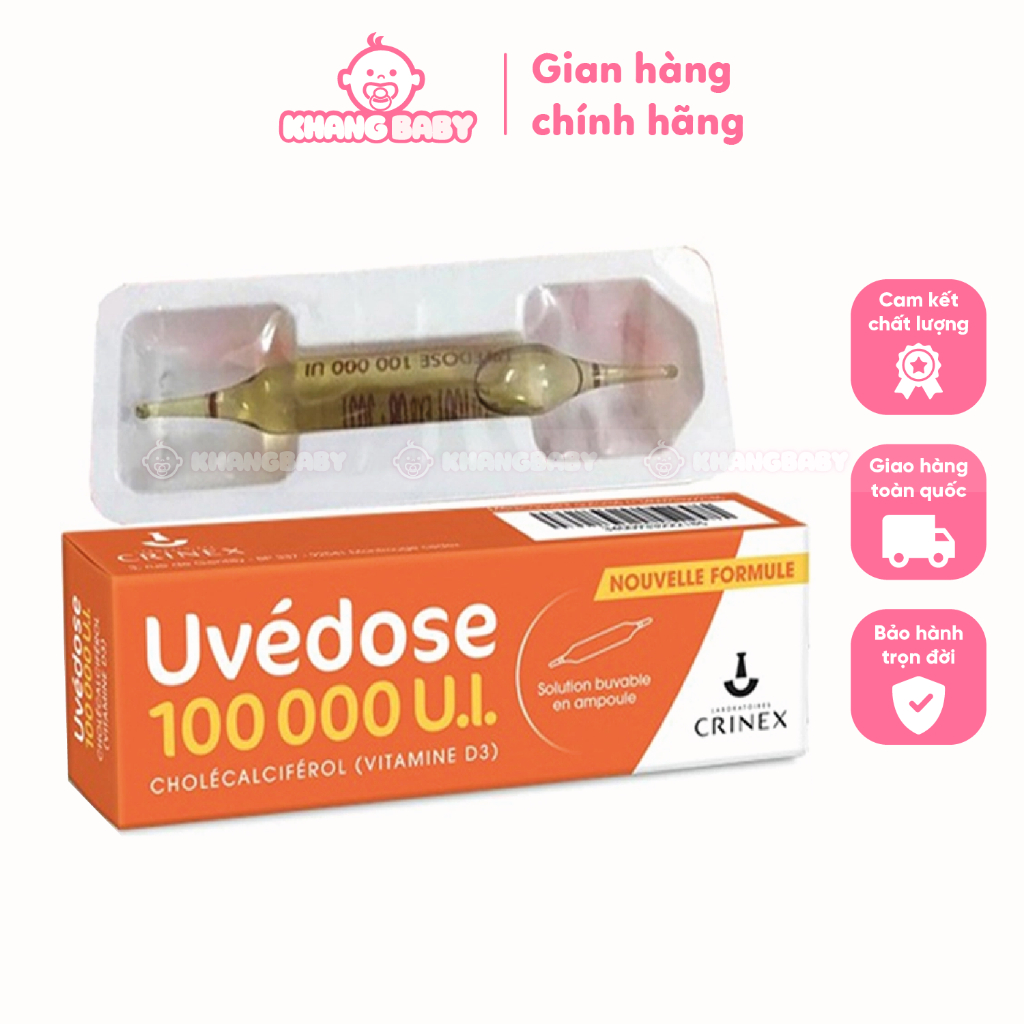 Vitamin D3 Uvedose liều cao 100000 UI 18M - Shop Khang Baby