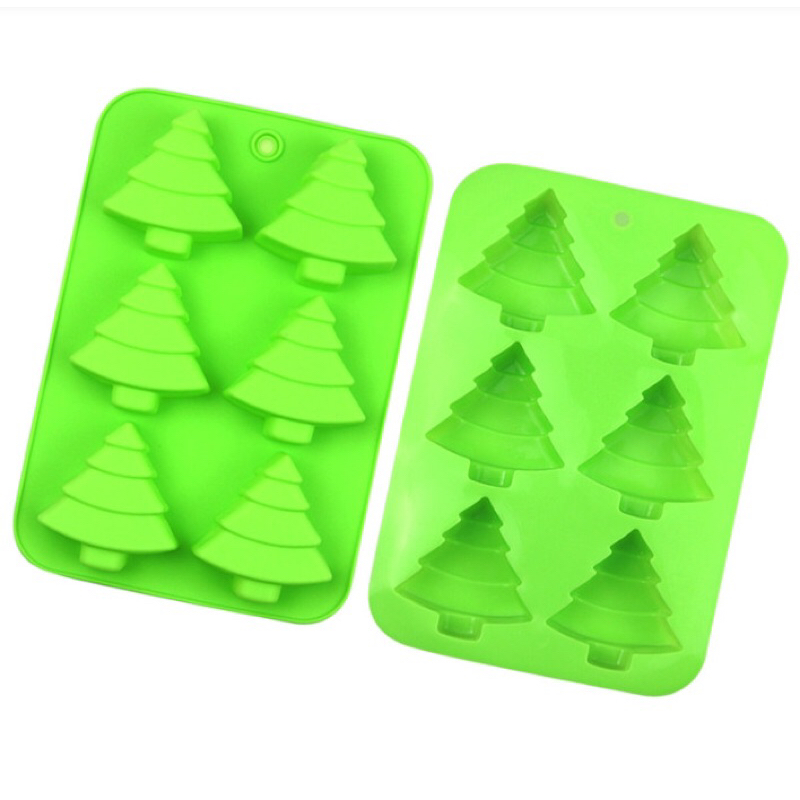 HCM-KHUÔN SILICON 6,12,14 NOEL, NGƯỜI TUYẾT, CÂY THÔNG LÀM THẠCH RAU CÂU, KHUÔN BÁNH, PUDDING DIỆU THƯ SHOP