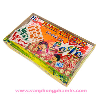 Cờ loto cao cấp số nhựa (Bộ)