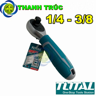 Cần siết tự động hai đầu vuông 1/4 và 3/8 total tht1061438