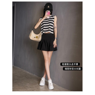 (SẴN ĐEN 35, TRẮNG 35) Giày thể thao thời trang độn đế 8cm